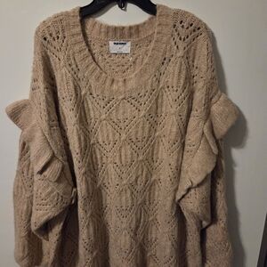 Old Navy Women's Beige Knit Sweater